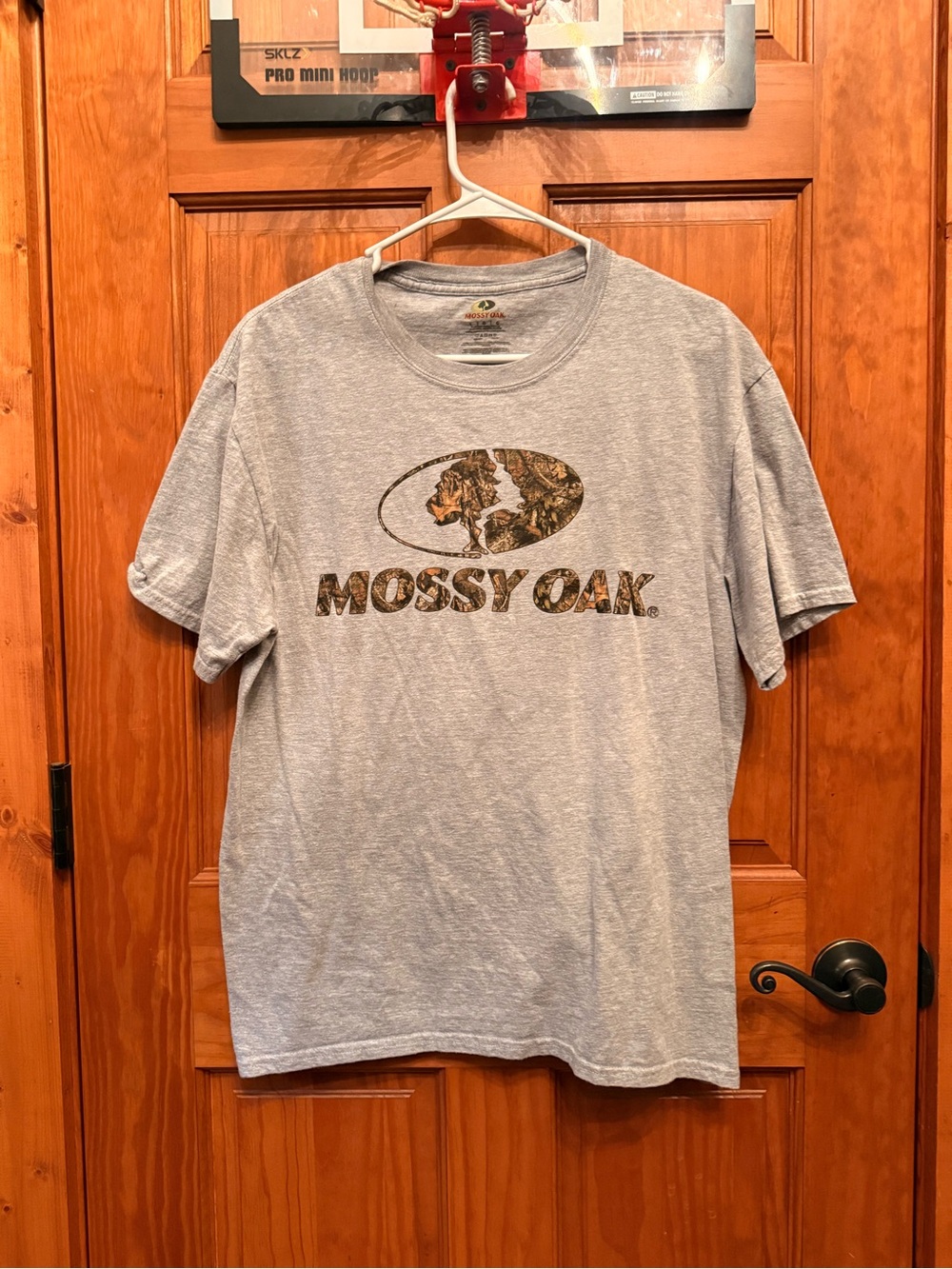 Mossy Oak Light Gray Short-Sleeve Logo Tee
